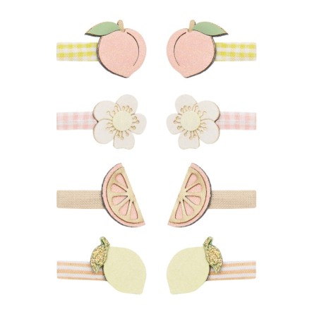 Mini pinza clips de pelo Peachy citrus - Mimi & Lula