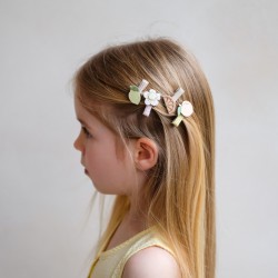 Mini pinza clips de pelo Peachy citrus - Mimi & Lula