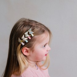 Mini pinza clips de pelo Floral butterfly - Mimi & Lula
