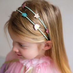Diadema Rainbow and star double alice - Mimi & Lula