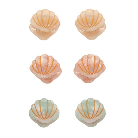 Set mini pinzas de pelo Mini shell - Mimi & Lula