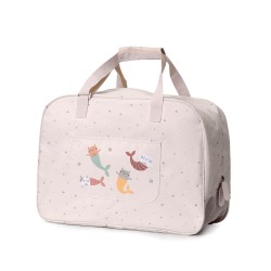 Bolso de Playa con Rejilla Mermaid Cats