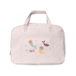 Bolso de Playa con Rejilla Mermaid Cats