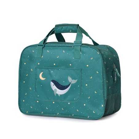 Bolso de Playa con Rejilla Whale Teal