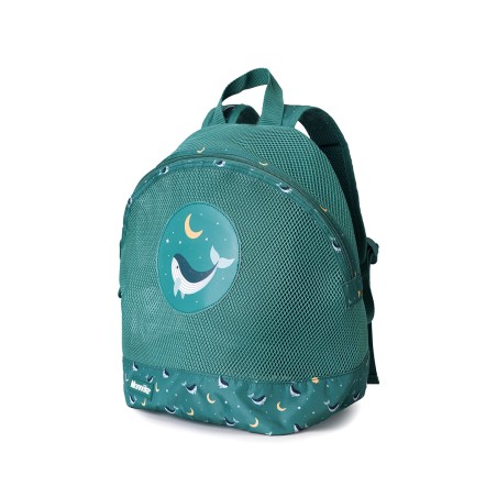 Mochila Infantil Antiarena Whale Teal