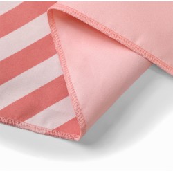 Toalla Playa Microfibra Stripes Bloom & Blush