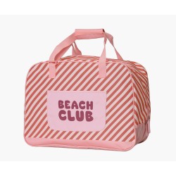 Bolso de Playa con Rejilla Stripes Bloom & Blush