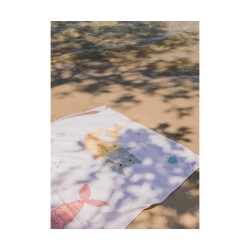 Toalla Playa Microfibra Mermaid Cats