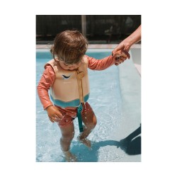 Chaleco Flotador Aprendizaje Whale Teal 2-3 años