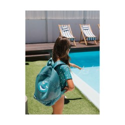 Mochila Infantil Antiarena Whale Teal