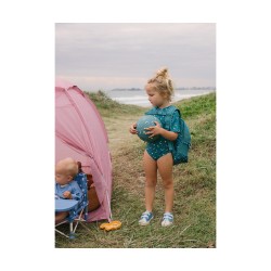 Mochila Infantil Antiarena Whale Teal