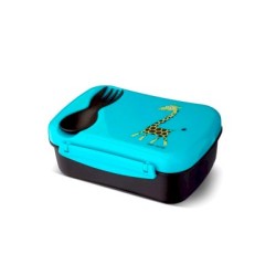 Caja de Almuerzo N'ice Box Kids Jirafa Turquoise