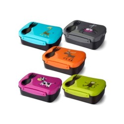 Caja de Almuerzo N'ice Box Kids Jirafa Turquoise