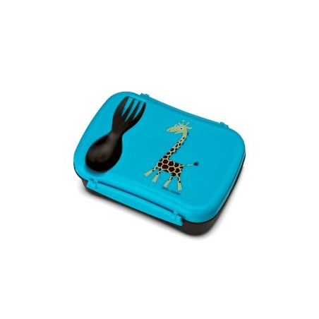 Caja de Almuerzo N'ice Box Kids Jirafa Turquoise