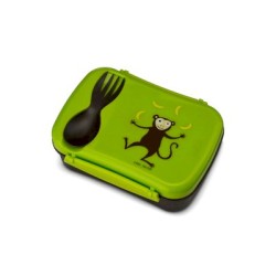 Caja de Almuerzo N'ice Box Kids Mono Lime