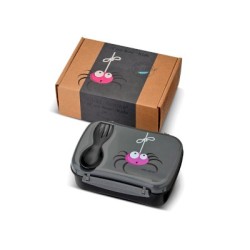 Caja de Almuerzo N'ice Box Kids Araña Grey