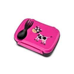 Caja de Almuerzo N'ice Box Kids Vaca Purple