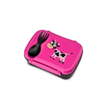 Caja de Almuerzo N'ice Box Kids Vaca Purple