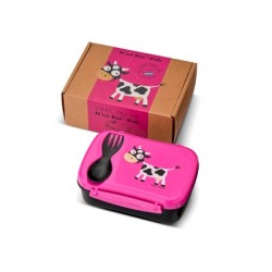 Caja de Almuerzo N'ice Box Kids Vaca Purple