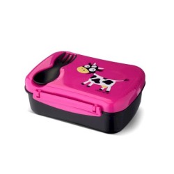 Caja de Almuerzo N'ice Box Kids Vaca Purple