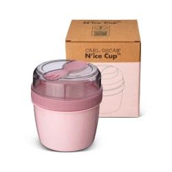 Fiambrera snack N´ice Cup con disco refrigerante Pink - Carl Oscar