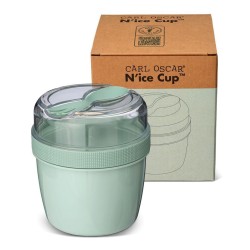 Fiambrera snack N´ice Cup con disco refrigerante Green - Carl Oscar