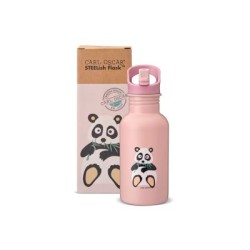 Botella de acero Steelish Flask Pink Panda 500ml - Carl Oscar