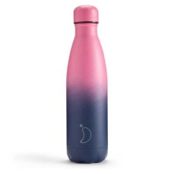 Botella Chilly´s gradiente - Pink navy 500 ml.