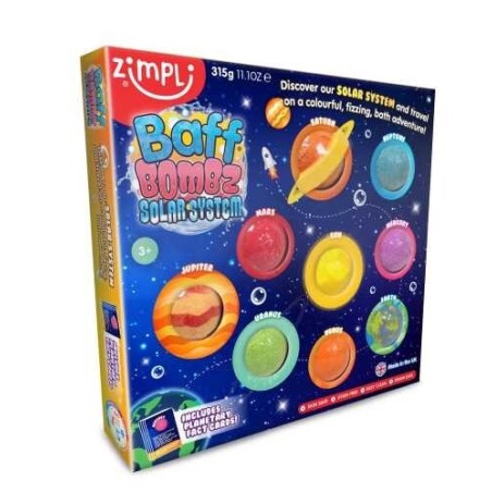 Pack 9 bombas de baño Sistema solar - Zimpli Kids
