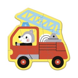 Set 5 puzzles evolutivos - Vehículos