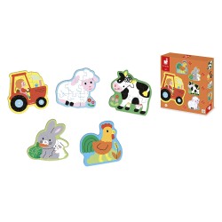 Set 5 puzzles evolutivos - Granja