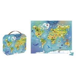 Puzzle del mundo - 100 piezas