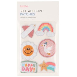 Mochila Solid Color Lavender + 6 Parches Autoadhesivos Happy Day