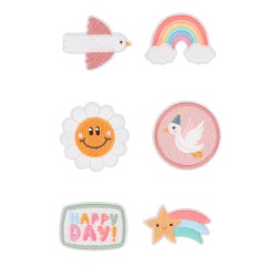 Set de Parches Textiles Autoadhesivos Happy Day
