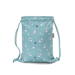 Mochila Saco Tela Pandas in Space