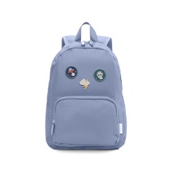 Mochila Solid Color Marine + 6 Parches Autoadhesivos Space