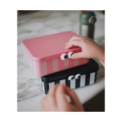 Caja de Almuerzo con 3 Bandejas Extraíbles Pink