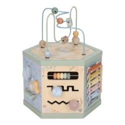 Cubo madera actividades hexagonal Safari Friends - Little Dutch