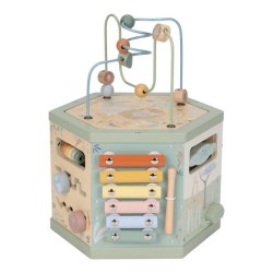 Cubo madera actividades hexagonal Safari Friends - Little Dutch