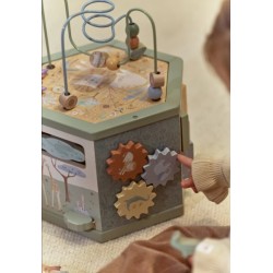 Cubo madera actividades hexagonal Safari Friends - Little Dutch