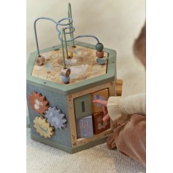 Cubo madera actividades hexagonal Safari Friends - Little Dutch