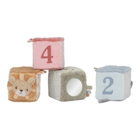Cubos blanditos apilables Safari Friends - Little Dutch