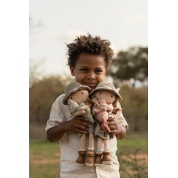 Rosa exploradora muñeca blandita Safari Friends - Little Dutch