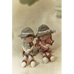 Rosa exploradora muñeca blandita Safari Friends - Little Dutch