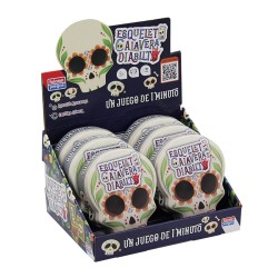 Esqueleto, calavera y diablito