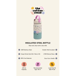 Botella de acero térmica Woof Gang 420 ml - The Cotton cloud