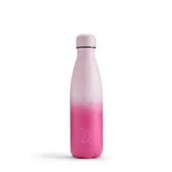 Botella Chilly´s gradiente - Rose blush 500 ml.